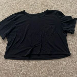 Jockey Cropped Pocket Tee